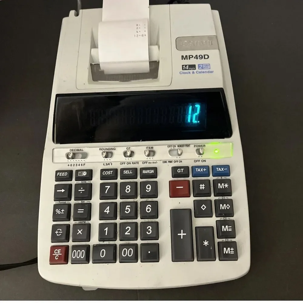 Canon MP49D Printing Calculator